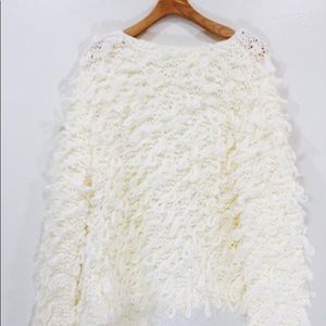 Off-White Fluffy Sweater | saltwater luxe